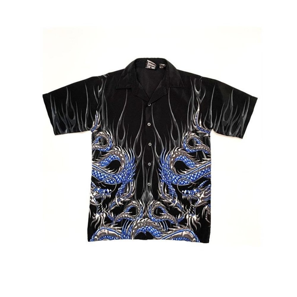 90's Vintage Kids Dragon Print Shirt